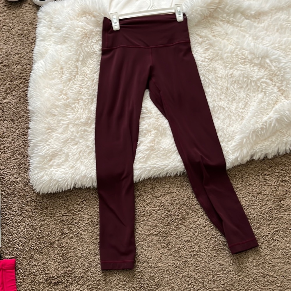 lululemon athletica Burgundy Leggings